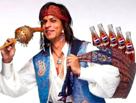 Oldie Shah Rukh ousted from Pepsi ad