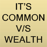 Now book puns on 'Common v/s Wealth'