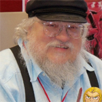 Fans stand and cheer for author George RR Martin