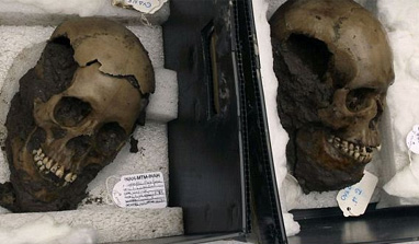 500-year-old skulls found in Mexico