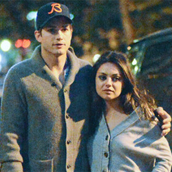 Ashton Kutcher, Mila Kunis enjoy date in Rome