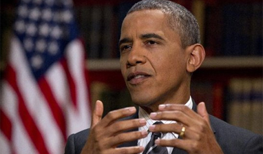 Celebrities cheer for US President Barack Obama
