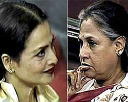 Jaya fumes over Rekha's oath video