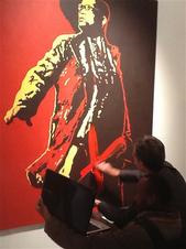 Painting of President Jacob Zuma with exposed genitals defaced