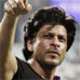 Whom did SRK point his shoe at?