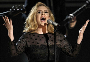 Robbie Williams` wife helps Adele overcome stage fright
