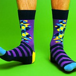 Colourful socks trending among fashion loving men