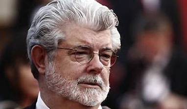 George Lucas unveils bronze statues of Star Wars' Yoda and Indiana Jones