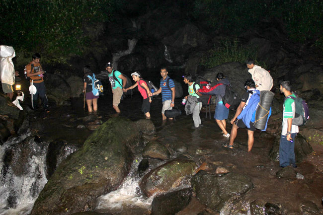 Trekking in the night, sleeping in caves spells weekend adventure